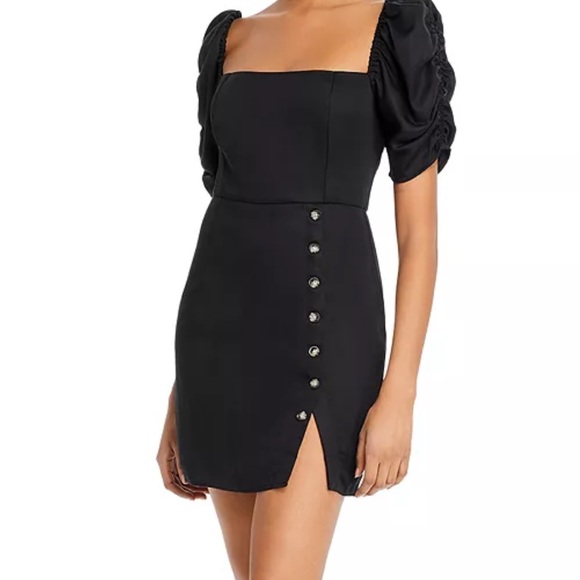 ❄️SALE❄️Puff Sleeve Mini Dress Lani the Label Sheath Mini Dress - Picture 2 of 7